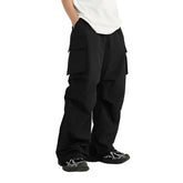 Black Casual High Street Cargo Pant